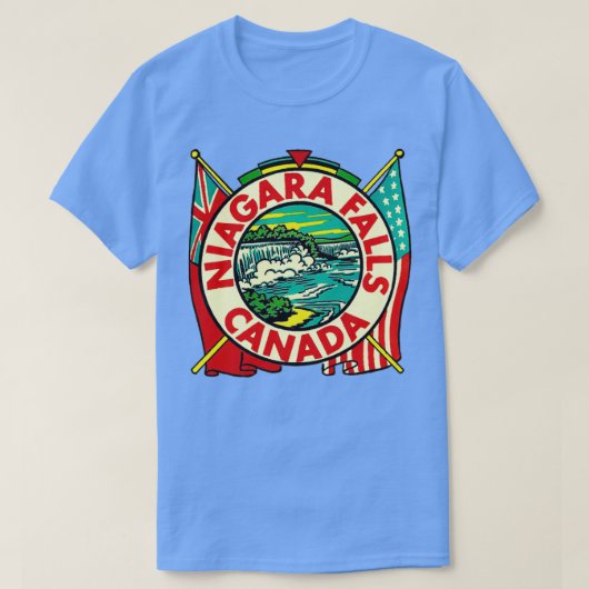 Niagara Herfsten Canada Vintage Travel T-shirt (Design voorkant)