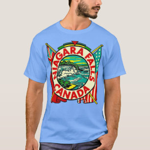 Niagara Herfsten Canada Vintage Travel T-shirt