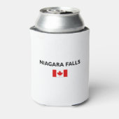 Niagara Herfsten Canadees Vlag Lichtkleur Blikjeskoeler (Blikje Achterkant)