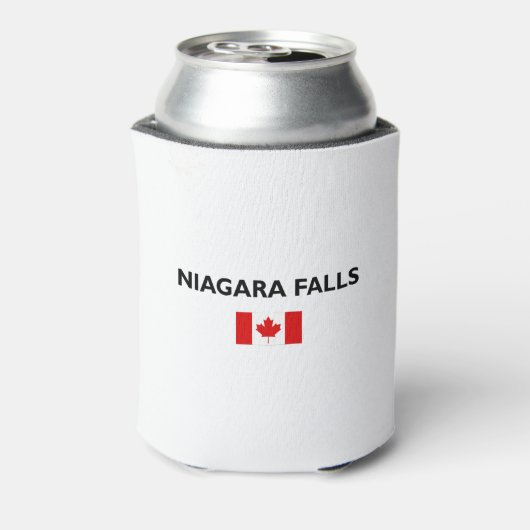 Niagara Herfsten Canadees Vlag Lichtkleur Blikjeskoeler (Blikje Achterkant)