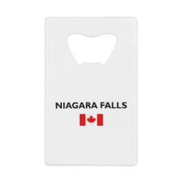 Niagara Herfsten Canadees Vlag Lichtkleur Creditkaart Flessenopener