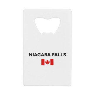 Niagara Herfsten Canadees Vlag Lichtkleur Creditkaart Flessenopener