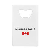 Niagara Herfsten Canadees Vlag Lichtkleur Creditkaart Flessenopener (Achterkant)