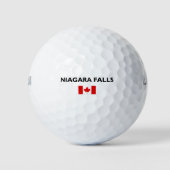Niagara Herfsten Canadees Vlag Lichtkleur Golfballen (Voorkant)