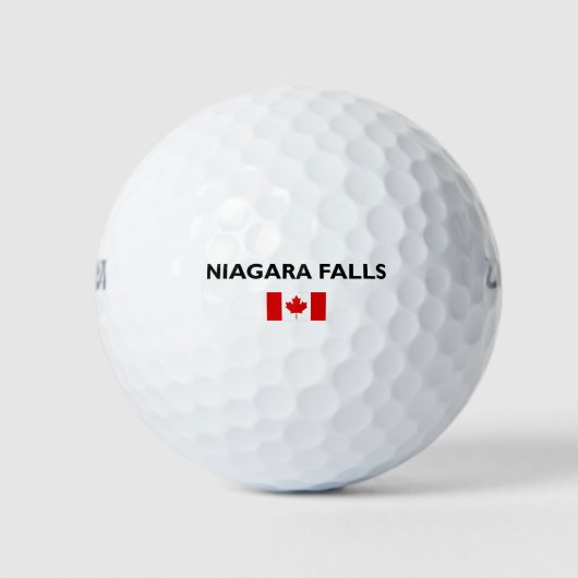 Niagara Herfsten Canadees Vlag Lichtkleur Golfballen (Voorkant)