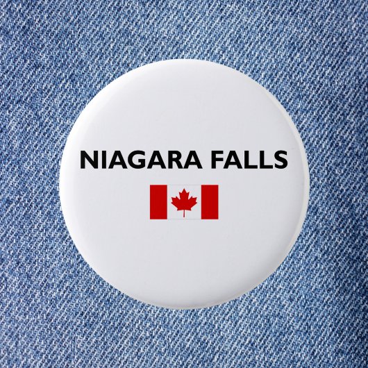 Niagara Herfsten Canadees Vlag Lichtkleur Ronde Button 5,7 Cm