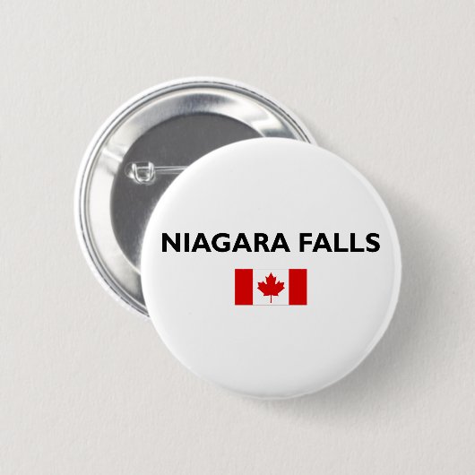 Niagara Herfsten Canadees Vlag Lichtkleur Ronde Button 5,7 Cm (Voorkant /achterkant)