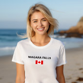 Niagara Herfsten Canadees Vlag Lichtkleur T-shirt