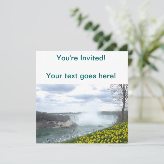 Niagara Herfsten Canadian Side Kaart (Staand voorkant)