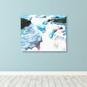 Niagara Herfsten Canvas Afdruk (Insitu (Houten vloer))