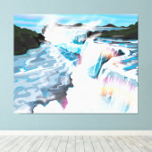 Niagara Herfsten Canvas Afdruk (Insitu (Houten vloer))