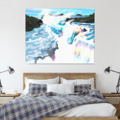 Niagara Herfsten Canvas Afdruk (Insitu (Slaapkamer))