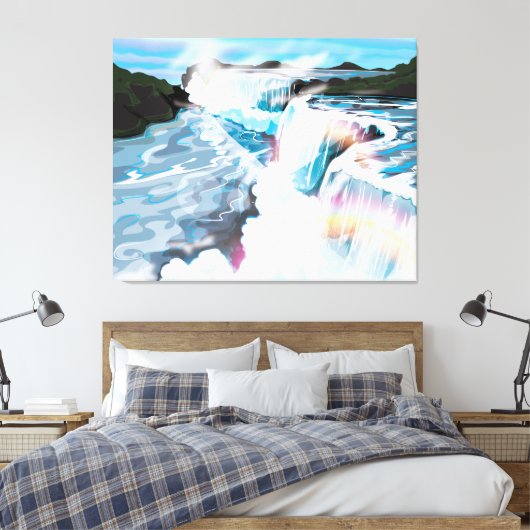 Niagara Herfsten Canvas Afdruk (Insitu (Slaapkamer))
