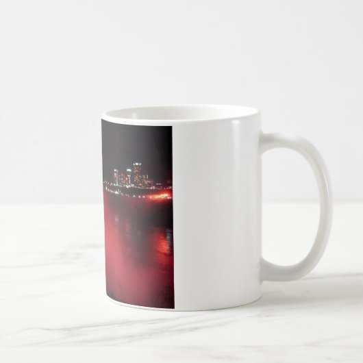 Niagara Herfsten Coffee Mok Night Red Lights Foto (Rechts)