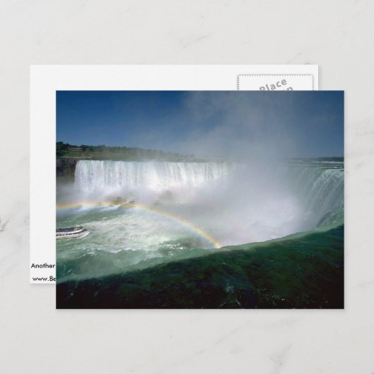 Niagara Herfsten en Maid of the Mist, New York, Ve Briefkaart (Voorkant / Achterkant)