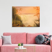 Niagara Herfsten (Herfsten van Hoefijzer) (Rembran Canvas Afdruk (Insitu (Woonkamer))
