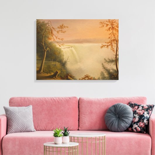 Niagara Herfsten (Herfsten van Hoefijzer) (Rembran Canvas Afdruk (Insitu (Woonkamer))