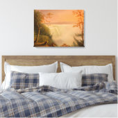 Niagara Herfsten (Herfsten van Hoefijzer) (Rembran Canvas Afdruk (Insitu (Slaapkamer))