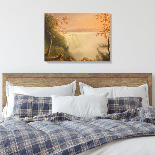 Niagara Herfsten (Herfsten van Hoefijzer) (Rembran Canvas Afdruk (Insitu (Slaapkamer))