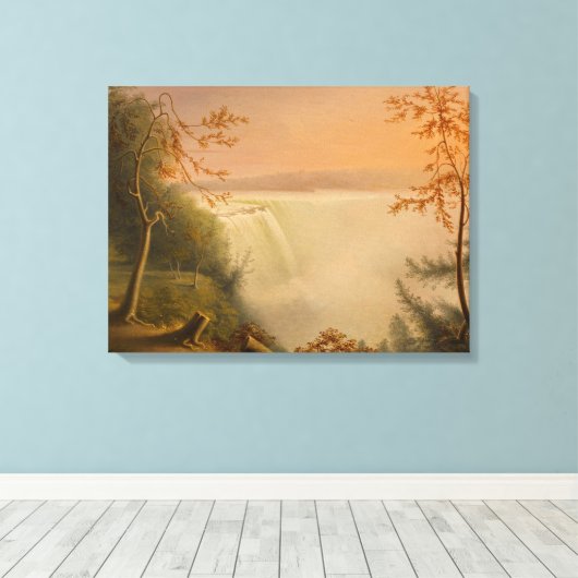 Niagara Herfsten (Herfsten van Hoefijzer) (Rembran Canvas Afdruk (Insitu (Houten vloer))