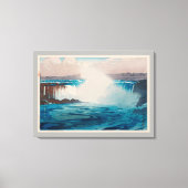 Niagara Herfsten, Hiroshi Yoshida, Woodcut Canvas Afdruk (Voorkant)