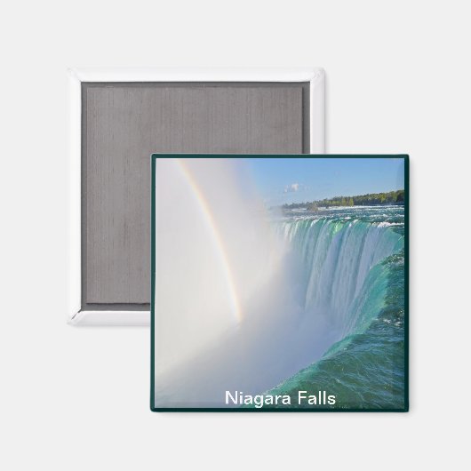 Niagara Herfsten Hoefijzer Herfsten en regenboog Magneet (Voorkant / Achterkant)