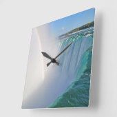 Niagara Herfsten Hoefijzer Herfsten en regenboogkl Vierkante Klok (Hoek)
