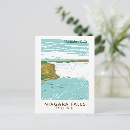 Niagara Herfsten Hoefijzer Herfsten Reizen Kunst V Briefkaart (Staand voorkant)