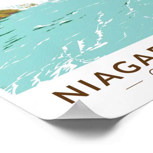 Niagara Herfsten Hoefijzer Herfsten Reizen Kunst V Poster (Hoek)