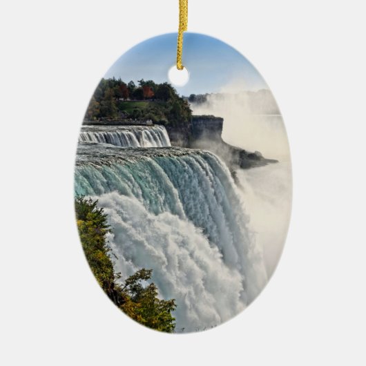 Niagara Herfsten Holiday-sieraad Keramisch Ornament (Voorkant)