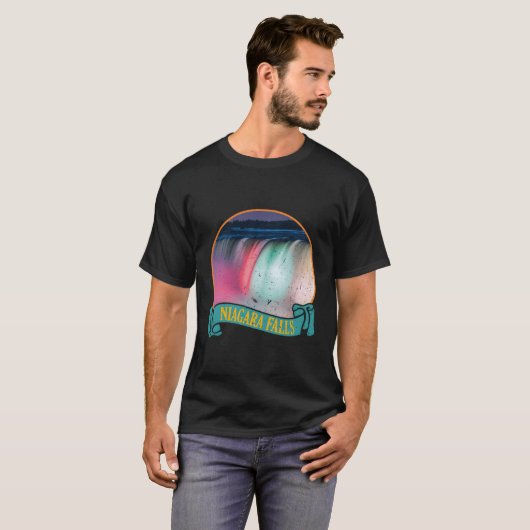 Niagara Herfsten Illustratiegroep T-shirt (Voorkant volledig)