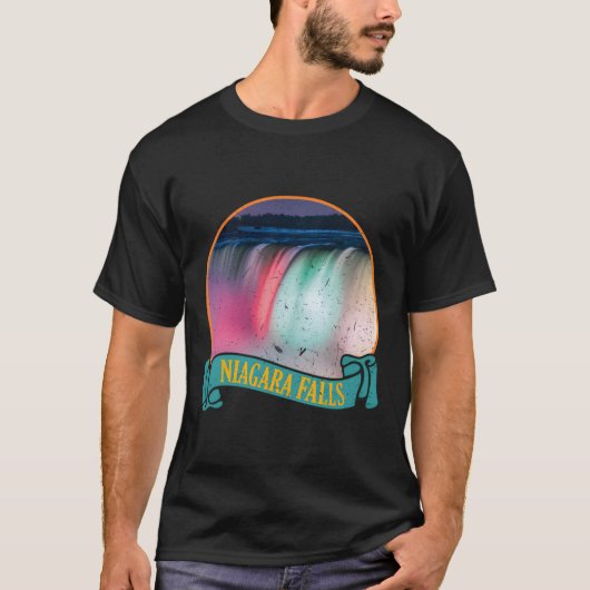 Niagara Herfsten Illustratiegroep T-shirt (Voorkant)