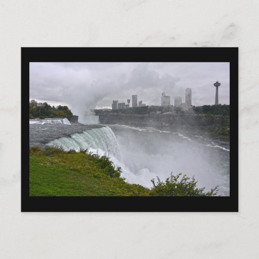 Niagara Herfsten in de Mist, New York Briefkaart (Voorkant)