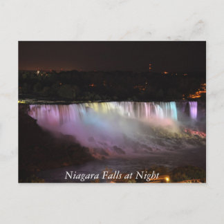 Niagara-Herfsten in de nacht Briefkaart