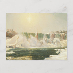Niagara Herfsten in de winter door Jasper Francis  Briefkaart