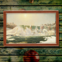 Niagara Herfsten in de winter door Jasper Francis