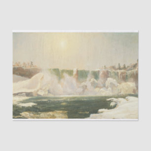 Niagara Herfsten in de winter door Jasper Francis  Tissuepapier