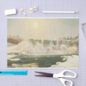 Niagara Herfsten in de winter door Jasper Francis  Tissuepapier (Craft)