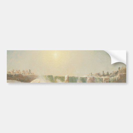 Niagara-Herfsten in de winter (Ice in the Water) Bumpersticker (Voorkant)