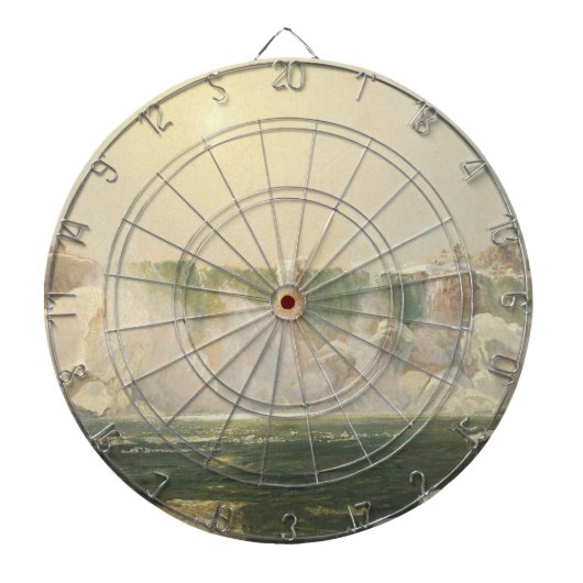 Niagara-Herfsten in de winter (Ice in the Water) Dartbord (Voorkant)