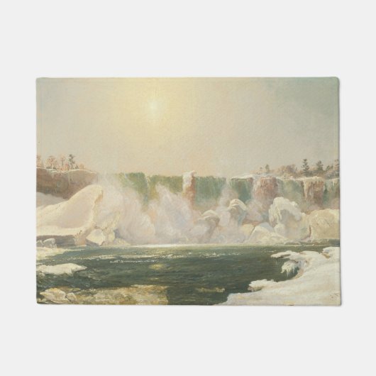 Niagara-Herfsten in de winter (Ice in the Water) Deurmat (Voorkant)