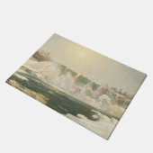 Niagara-Herfsten in de winter (Ice in the Water) Deurmat (Schuin)