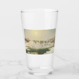 Niagara-Herfsten in de winter (Ice in the Water) Glas