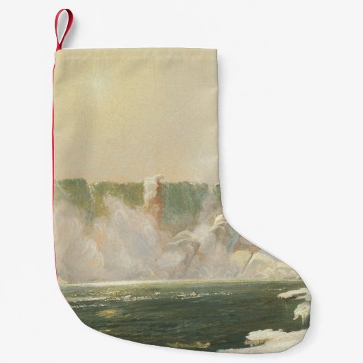 Niagara-Herfsten in de winter (Ice in the Water) Kleine Kerstsok (Voorkant)