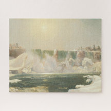 Niagara-Herfsten in de winter (Ice in the Water)