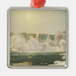 Niagara-Herfsten in de winter (Ice in the Water) Metalen Ornament