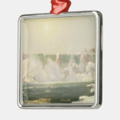 Niagara-Herfsten in de winter (Ice in the Water) Metalen Ornament (Links)