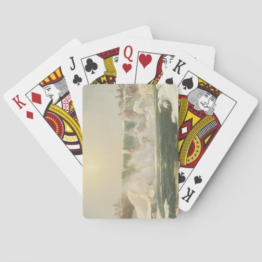 Niagara-Herfsten in de winter (Ice in the Water) Pokerkaarten (Achterkant)