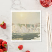 Niagara-Herfsten in de winter (Ice in the Water) Servet (Insitu)