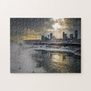 NiagarA-Herfsten in de winter Legpuzzel